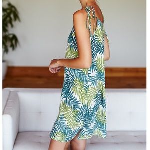 ✂️Emerson Fry Curation Leafy Greens Slip Dress